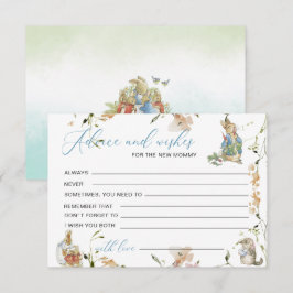 Tarjeta De Recepción Flor silvestre elegante de color acuático Peter Ra