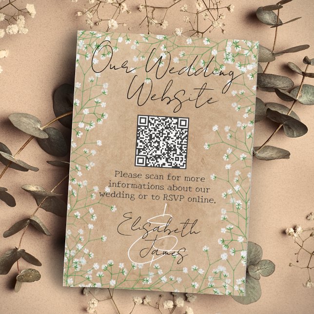 Tarjeta De Recepción Flora de agua de gitsophila nuestra página web de  (Subido por el creador)