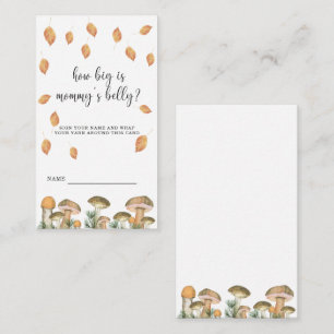 Tarjeta De Recepción Flora de champiñones - qué tan grande es el vientr