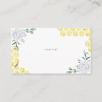 Floral de abeja - Personalizado Texto