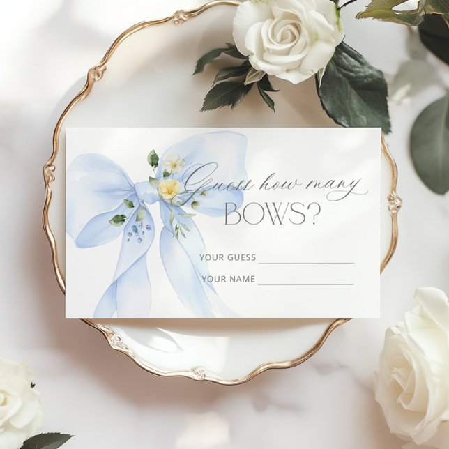 Tarjeta De Recepción Floral de barro azul cuántos arcos (Subido por el creador)
