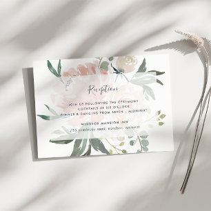 Tarjeta de Recepción Floral de Verano