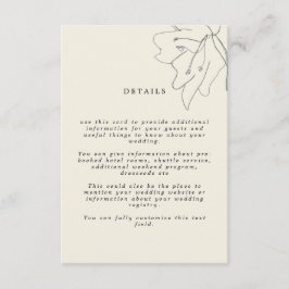 Tarjeta De Recepción Floral Delicada De Huevos Blandos Modernos