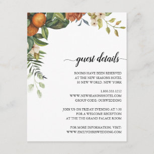 Tarjeta De Recepción Floral dorada   Elegante vegetación eucalipto