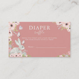 Tarjeta De Recepción Floral Easter Baby Shower Diaper Raffle