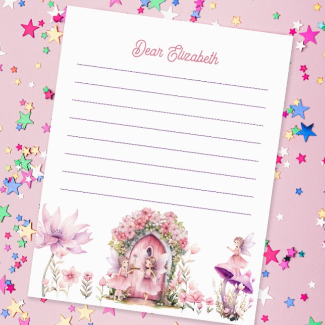 Tarjeta De Recepción Floral Fairy Magic Birday Time Capsule Card (Subido por el creador)