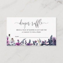 Floral Halloween Skull Snoweather Diaper Raffle Sh