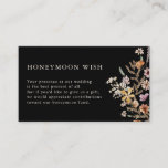 Tarjeta De Recepción Floral Honeymoon Wish<br><div class="desc">Tarjeta De Alojamiento Floral De Luna De Miel. Esta elegante y elegante tarjeta del recinto para la luna de miel presenta magníficas acuarelas pintadas a mano y flores silvestres dispuestas como un bonito ramo perfecto para bodas de primavera, verano o otoño. Encontrar elementos coincidentes en la colección Boda de Flor...</div>