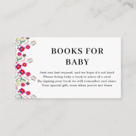 Tarjeta De Recepción Floral mexicana | Libros para bebés | Baby Shower