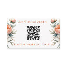 Floral Mínimo de Melocotón y Blanco