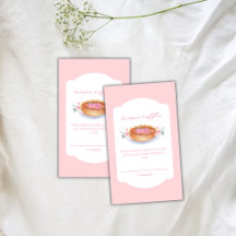 Floral Pie Raspberry Diaper Raffle Baby Shower