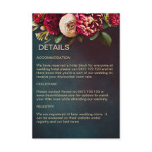 Floral roja moderna y audaz