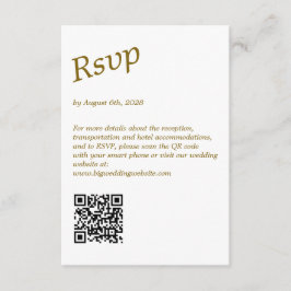 Tarjeta De Recepción Floral rosa elegante moderno simple Boda de código