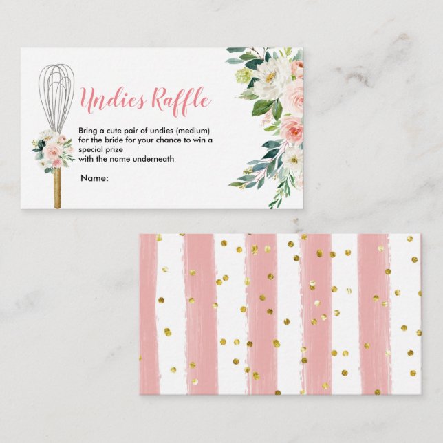 Tarjeta De Recepción Floral rosa pronto será sacudida hasta que se desp (Anverso / Reverso)