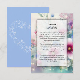 Tarjeta De Recepción Florece la radiante y chispeante primavera