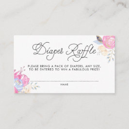 Tarjeta De Recepción Flores acuáticas con barniz de pañales Purpurina