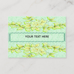 Tarjeta De Recepción flores amarillas