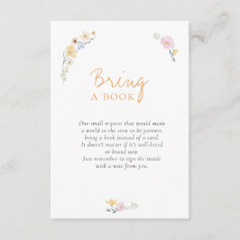 Tarjeta De Recepción Flores Boho Pastel Caligrafía Baby Shower