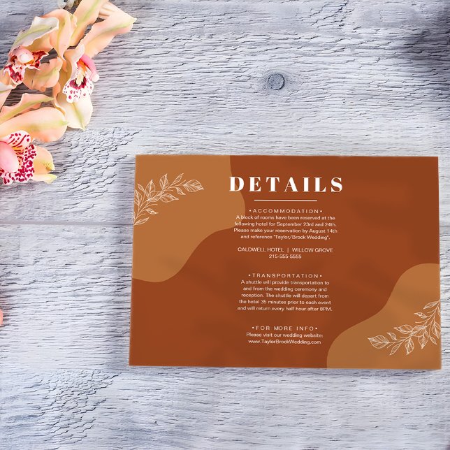 Tarjeta De Recepción Flores de amor: Resumen simple deja detalles (Subido por el creador)