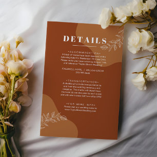 Tarjeta De Recepción Flores de amor: Resumen simple deja detalles