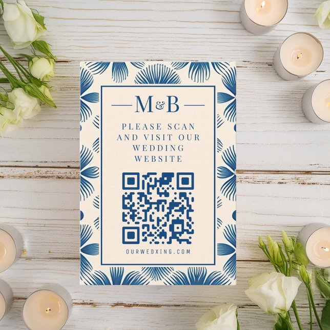 Tarjeta De Recepción Flores de bodas de mediados del siglo | Análisis Q (Subido por el creador)