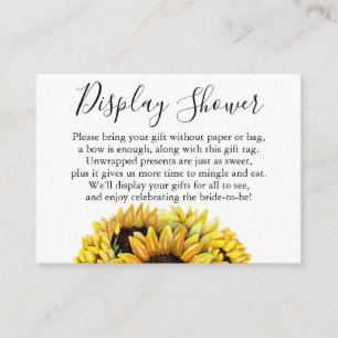 Tarjeta De Recepción Flores de color de agua sin etiqueta de ducha de n