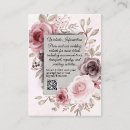 Tarjeta De Recepción Flores de época espléndidas