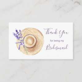 Tarjeta De Recepción Flores De Lavanda Novia Gracias Alojamiento Ca