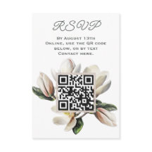 Flores de Magnolia RSVP Código QR
