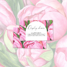 Flores de peonías florales - Exposición de ducha