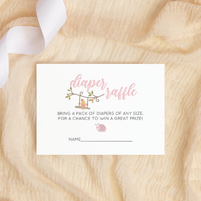 Tarjeta De Recepción Flores de primavera Chica de mariposa rosa Diaper  (Subido por el creador)