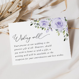 Tarjeta De Recepción Flores moradas, flores de lagarto, boho, desear bi