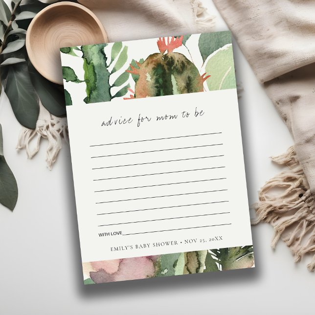 TARJETA DE RECEPCIÓN FLORES ROSADAS DE DESIERTO CACTUS FAUNA CONSEJO BA (Subido por el creador)