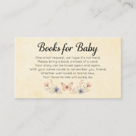 Tarjeta De Recepción Flores salvajes bebé en un bebé en flor