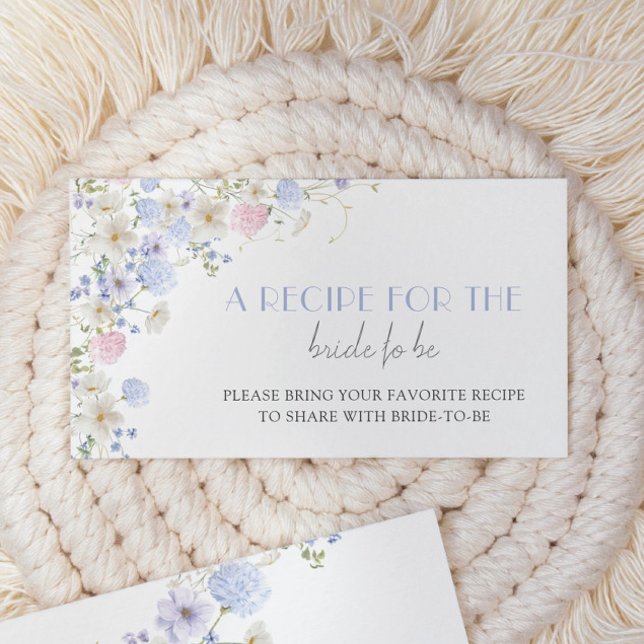 Tarjeta De Recepción Flores salvajes de primavera ducha de novias Compa (Subido por el creador)