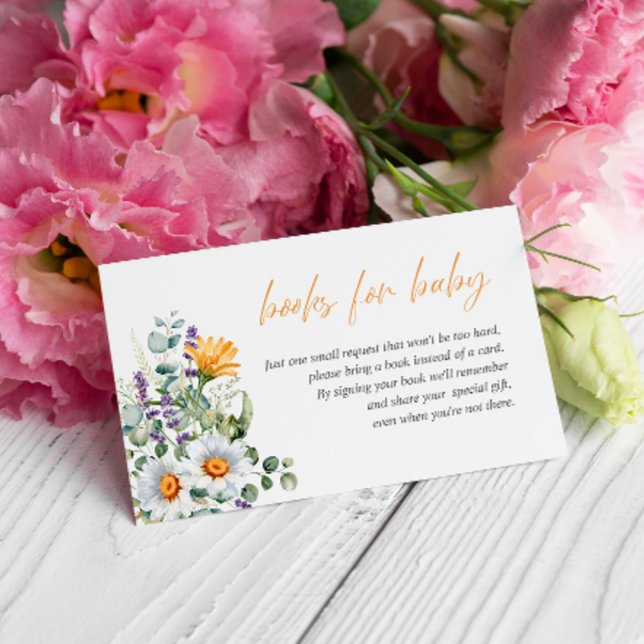 Tarjeta De Recepción Flores silvestres blandas solicitud de LIBROS de B (Subido por el creador)