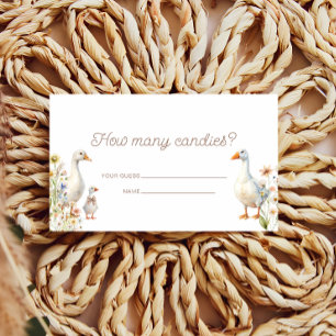 Tarjeta De Recepción Flores silvestres de ganso deliciosas adivinan cuá