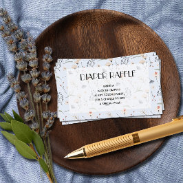 Tarjeta De Recepción Flores silvestres en Blue Boy Baby Shower Diaper R