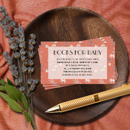 Tarjeta De Recepción Flores silvestres en la solicitud de un libro de b