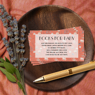 Tarjeta De Recepción Flores silvestres en la solicitud de un libro de b