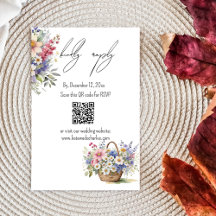 Flores silvestres Primavera otoño Boda RSVP