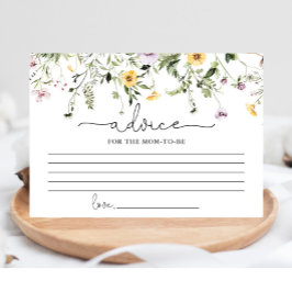 Tarjeta De Recepción Flores silvestres románticos consejos florales par
