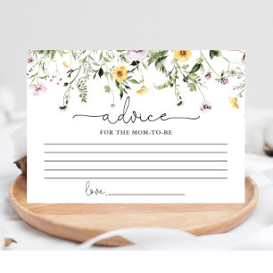 Tarjeta De Recepción Flores silvestres románticos consejos florales par