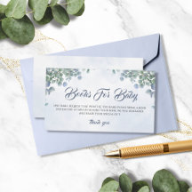 Flores verdes Libros Baby Shower Para Bebé