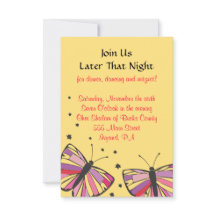 Tarjeta de recepción FLOTANTE Bat Mitzvah