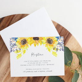Tarjeta de Recepción Flowerfields