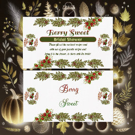 Tarjeta De Recepción Foliage Cute Fall Otoño Berry Sweet Bridal Shower