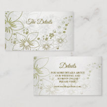 Follaje floral vintage Detalle de boda elegante