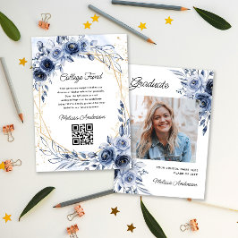 Tarjeta De Recepción Fondo de la universidad de graduación fotográfica