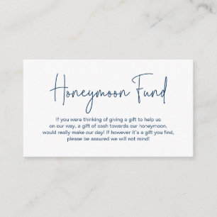 Tarjeta De Recepción Fondo de luna de miel boda, escritura manuscrita m